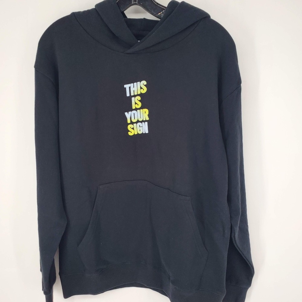 Seek Discomfort Hoodie Unisex Black Graphic Size Small NWT Men Womens - Picture 1 of 5